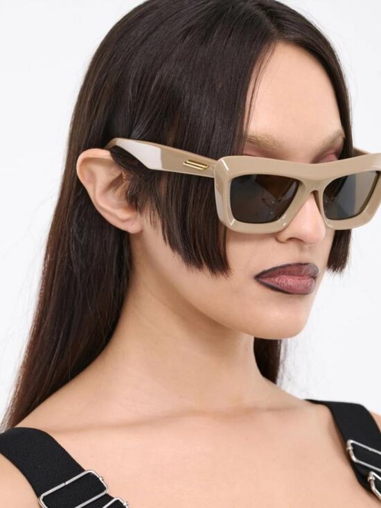 Bottega Veneta BV1283S 003 Square Women Sunglasses - Brown main image 5